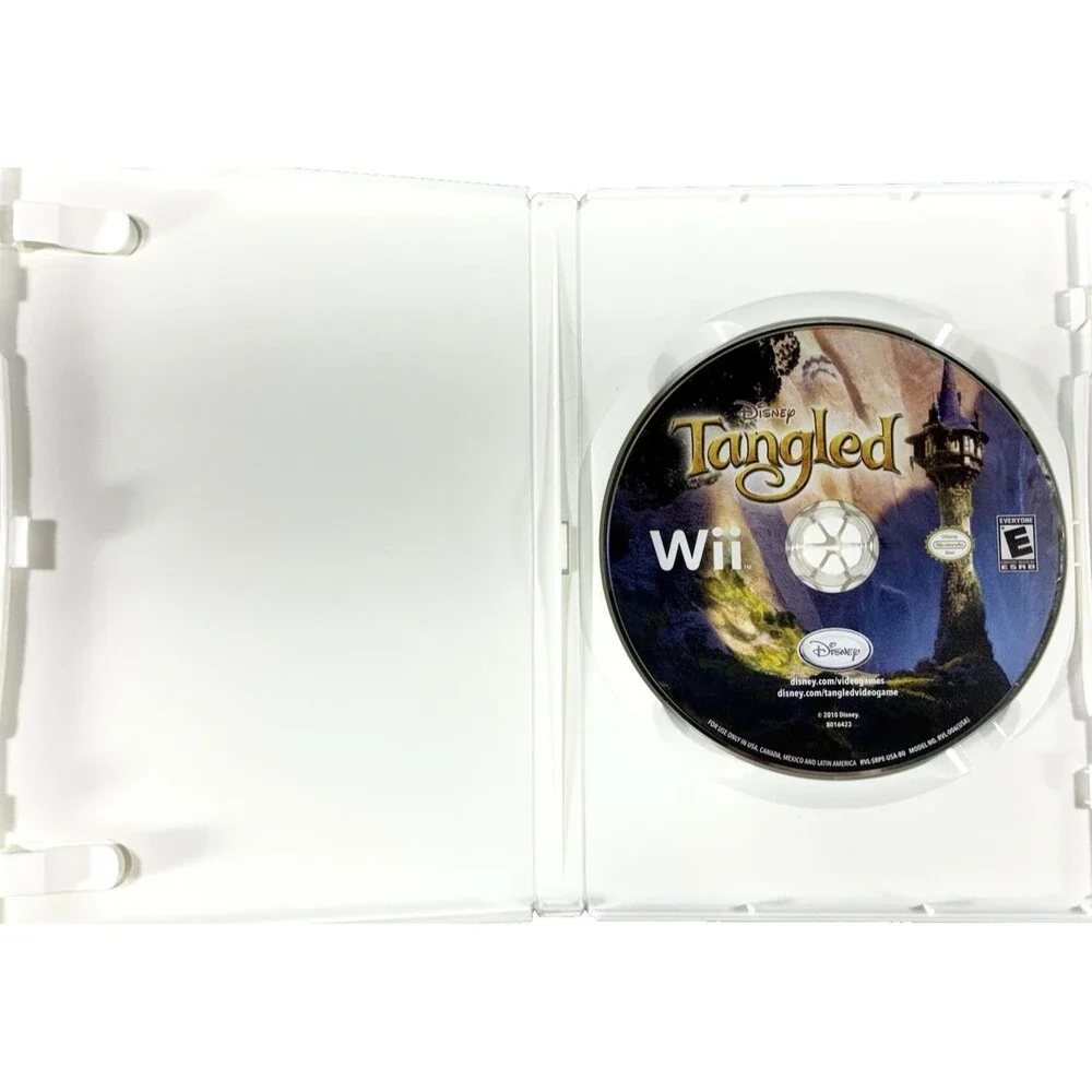 Disney Tangled 2006 Nintendo Wii Video Game Disc in Case Tested
